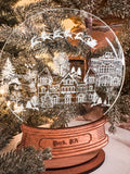 Snack Town Snow Globe Shelf or Mantel Sitters