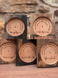 Bourbon Barrel Coasters