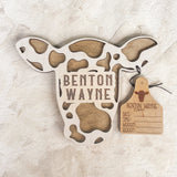 Cow + Cattle Tag Theme Milestone Markers