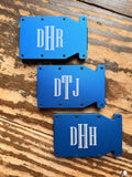 Engraved Metal Notch Wallets