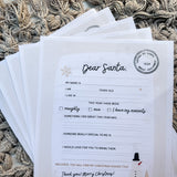 FREEBIE! Children's Letter to Santa Printable
