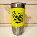 20oz Leather Wrapped Softball Tumbler