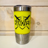 20oz Leather Wrapped Softball Tumbler