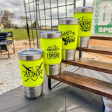 20oz Leather Wrapped Softball Tumbler