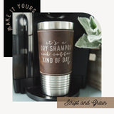 Engraved Leatherette Tumbler