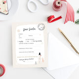 FREEBIE! Children's Letter to Santa Printable