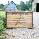 Farmhouse Aged Lath Custom Sign