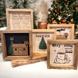 Hometown holidays: Santas Cabin (Night Scene)