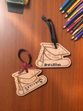 Wooden Graduation Hat Ornament Keepsake