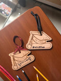 Wooden Graduation Hat Ornament Keepsake