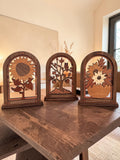 Owl & Autumn Tree Wood Decor | Woodland Fall Accent