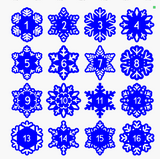 Single Layer Snowflake Ornament or Gift Tag