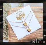 Through Every Season Lock Pendant Necklace