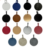 Leather Golf Tag with Tee's - Carbon Fiber