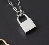 Piece of my Heart Lock Pendant Necklace