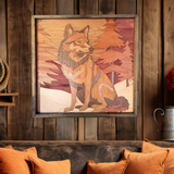 Atlas the Wold Segmented Wooden Art