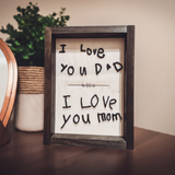 3D Farmhouse Style Handwriting Sign