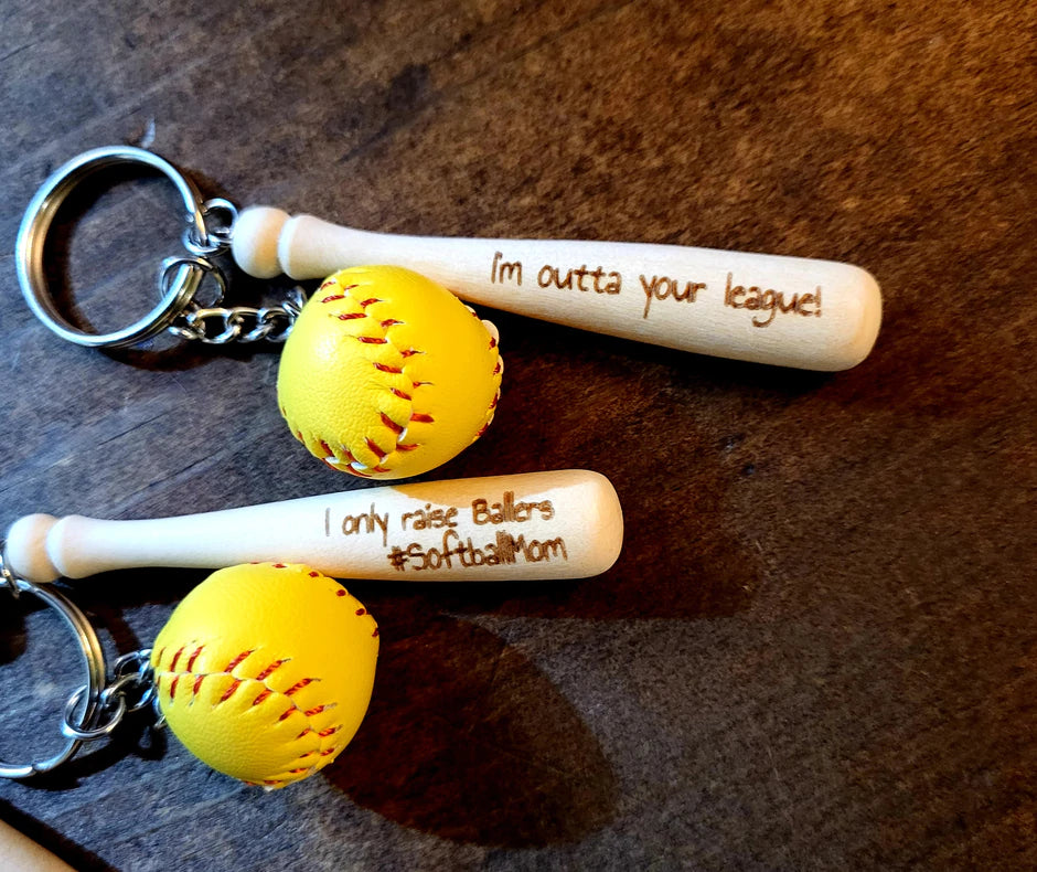 Softball keychains sale