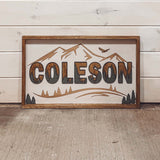 Themed Wood Framed Nursery Sign