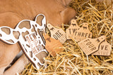 Cow + Cattle Tag Theme Milestone Markers