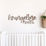 Frameless Wooden Name Sign for Nursery