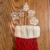 Christmas Theme Swizzle Sticks (Drink Stirrers)