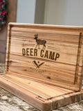 "Deer Camp" Engraved Butcher Block