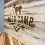 "Deer Camp" Engraved Butcher Block