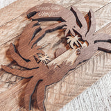 Rustic 3D Crab Sign