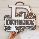 Monogrammed Door Hanger