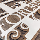 Monogrammed Door Hanger