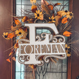 Monogrammed Door Hanger