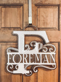 Monogrammed Door Hanger