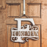 Monogrammed Door Hanger