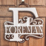 Monogrammed Door Hanger