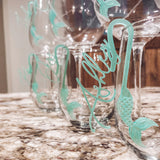 Mermaid Themed Name Drink Tags