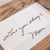 Farmhouse Style Engraved Handwriting Sign