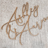 Frameless Wooden Name Sign for Nursery