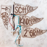 Back to School Wooden Pennant