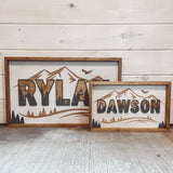 Themed Wood Framed Nursery Sign