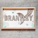 Themed Wood Framed Nursery Sign