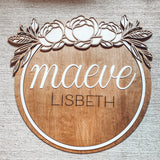 Round Nursery/Bedroom Sign