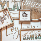 Wood Framed Nursery Sign