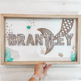 Themed Wood Framed Nursery Sign