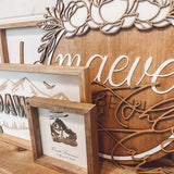 Themed Wood Framed Nursery Sign