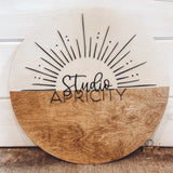 Build Your Own: Round Name or Logo Sign