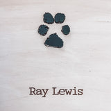 Paw Print Farmhouse Style Sign