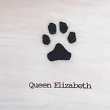 Paw Print Farmhouse Style Sign