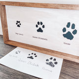 Paw Print Farmhouse Style Sign