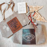Game Day Leatherette Canvas Tote Bag